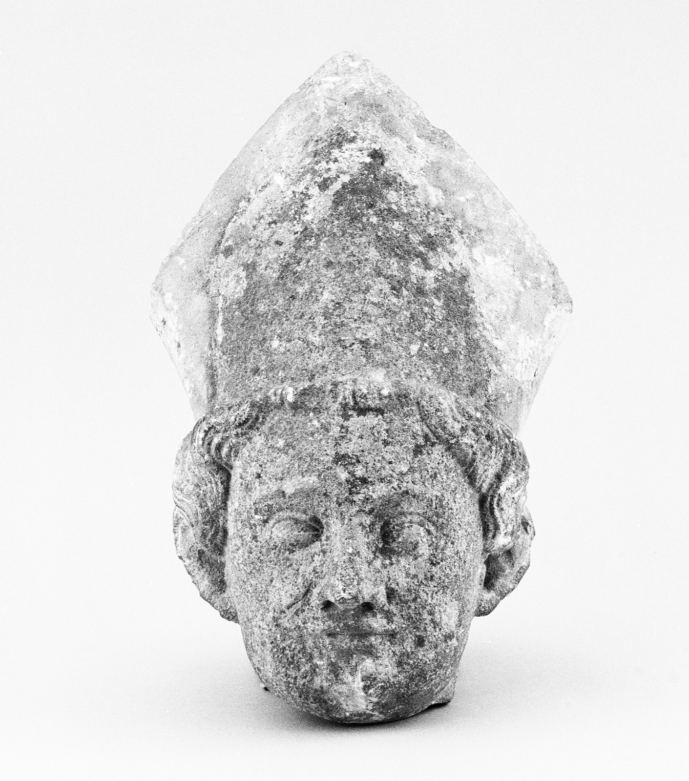 Head of a Bishop Saint — German; Rhenish