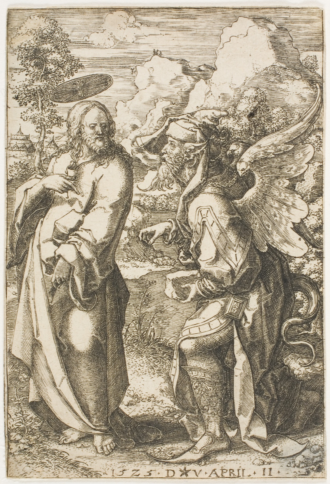 Christ Tempted by the Devil — Dirk Vellert; Netherlandish, 1480-1547