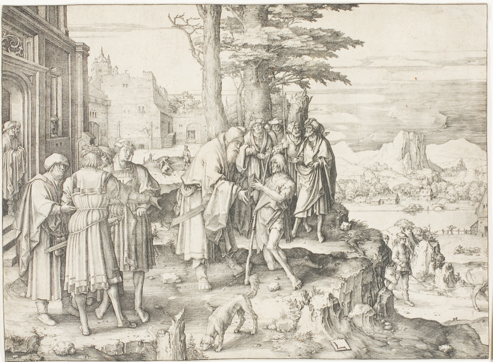 The Return of the Prodigal Son — Lucas van Leyden; Netherlandish, c. 1494-1533
