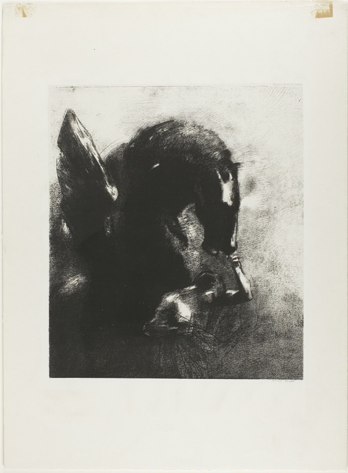 Captive Pegasus — Odilon Redon; French, 1840-1916
