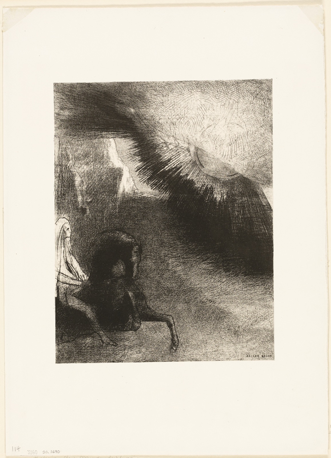 Pilgrim of the Sublunary World, plate 5 of 6 — Odilon Redon; French, 1840-1916