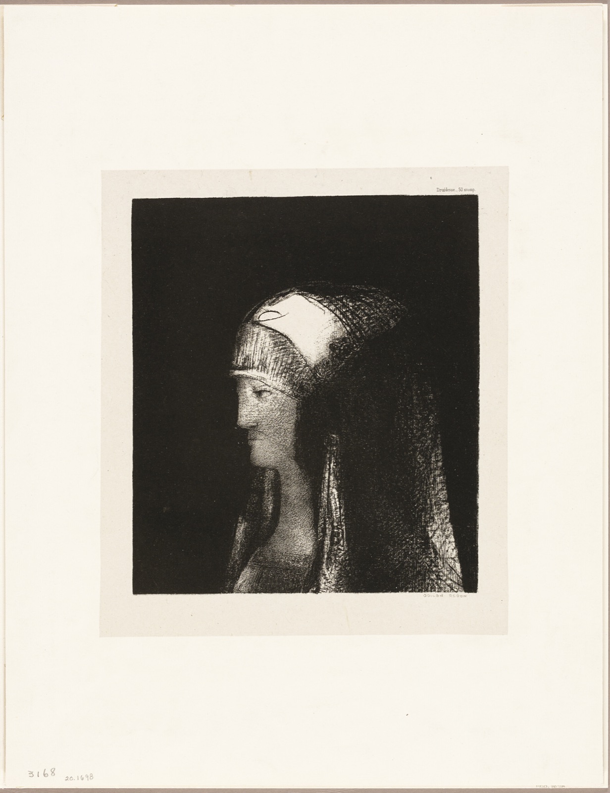 Druidess — Odilon Redon; French, 1840-1916