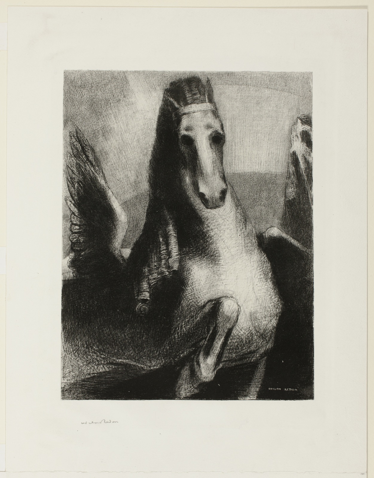 The Wing — Odilon Redon; French, 1840-1916