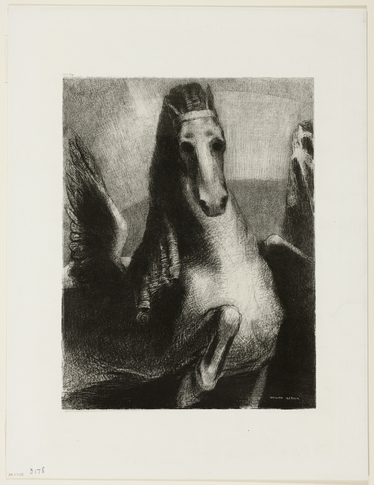 The Wing — Odilon Redon; French, 1840-1916