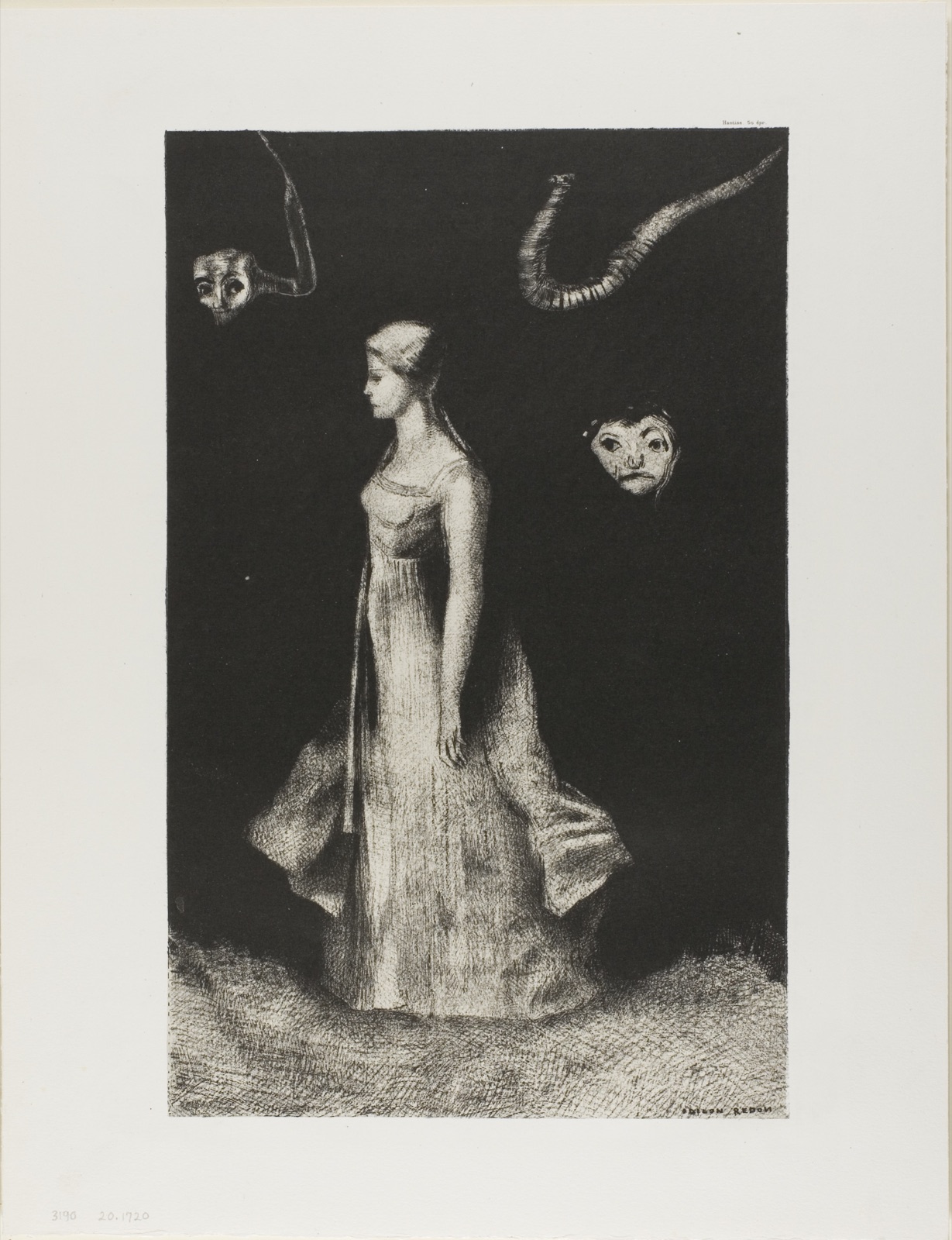 Obsession — Odilon Redon; French, 1840-1916