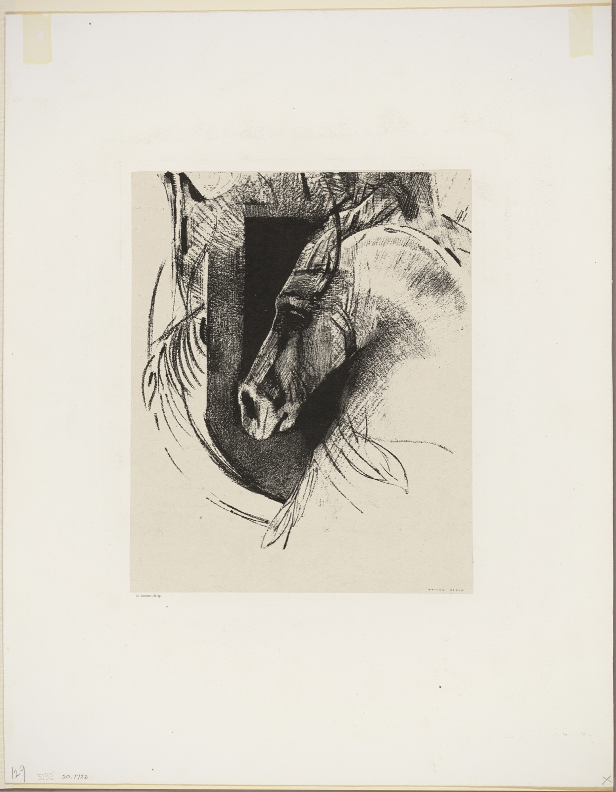 The Charger — Odilon Redon; French, 1840-1916