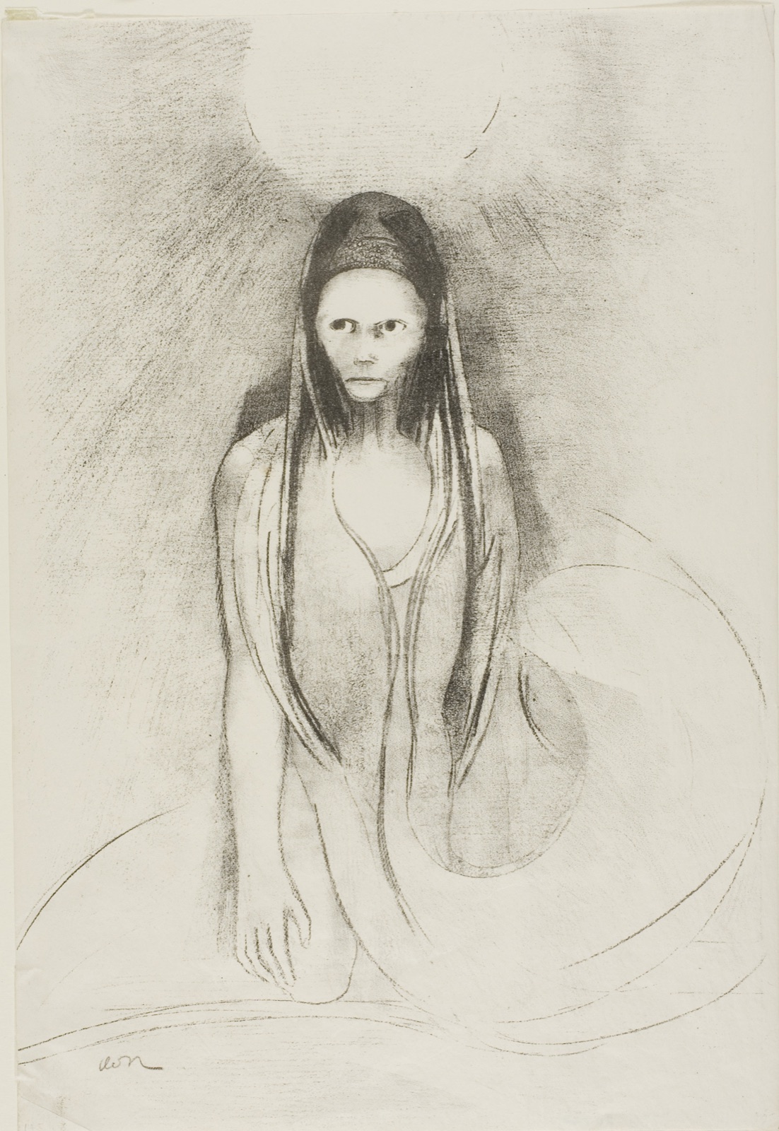 Intelligence was Mine! I Became the Buddha, plate 12 of 24 — Odilon Redon; French, 1840-1916