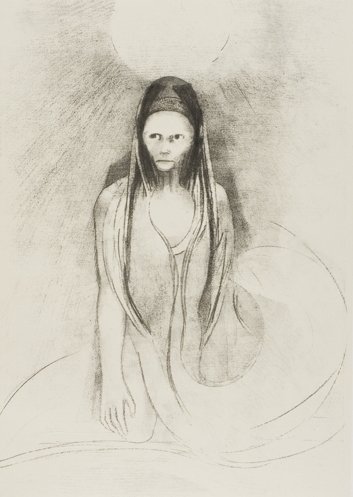 Intelligence was Mine! I Became the Great Buddha!, plate 12 of 24 — Odilon Redon; French, 1840-1916