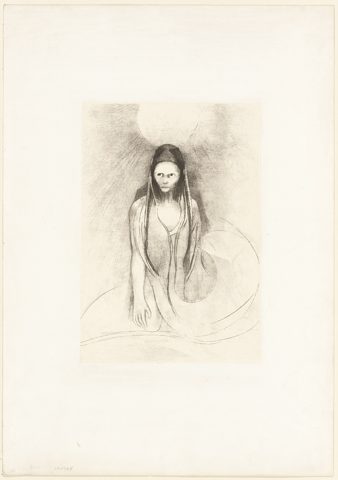 Intelligence was Mine! I Became the Buddha, plate 12 of 24 — Odilon Redon; French, 1840-1916