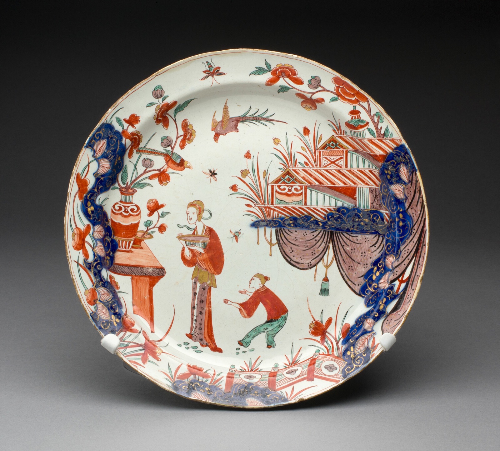 Plate — De Grieksche A (The Greek A) Factory; Delft, Netherlands, 1658-1811; Pieter Adriaensz. Kocks; Dutch, active 1701-1722