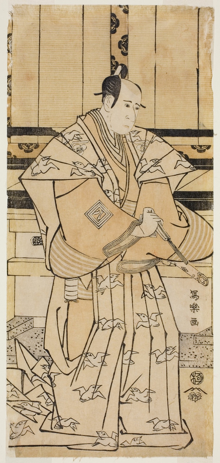 The Actor Ichikawa Yaozo lll as Soga no Juro Sukenari (Sandai-me Ichikawa Yaozo no Soga no Juro Sukenari) — Toshusai Sharaku 東洲斎 写楽; Japanese, active 1794-95