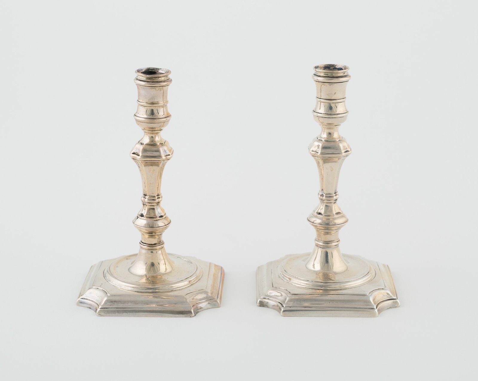 Pair of Taper Holders — Matthew Cooper; English, active c. 1700; London, England