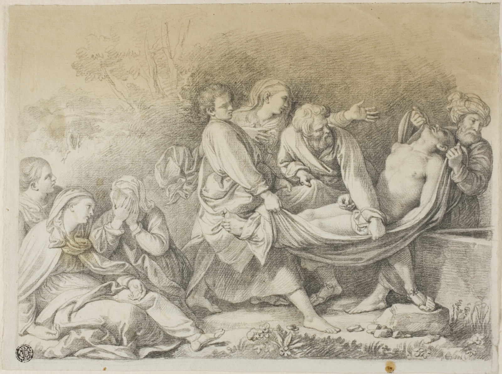 Entombment — Michael Köck (Austrian, 1760-1825); after Annibale Carracci (Italian, 1560-1609)