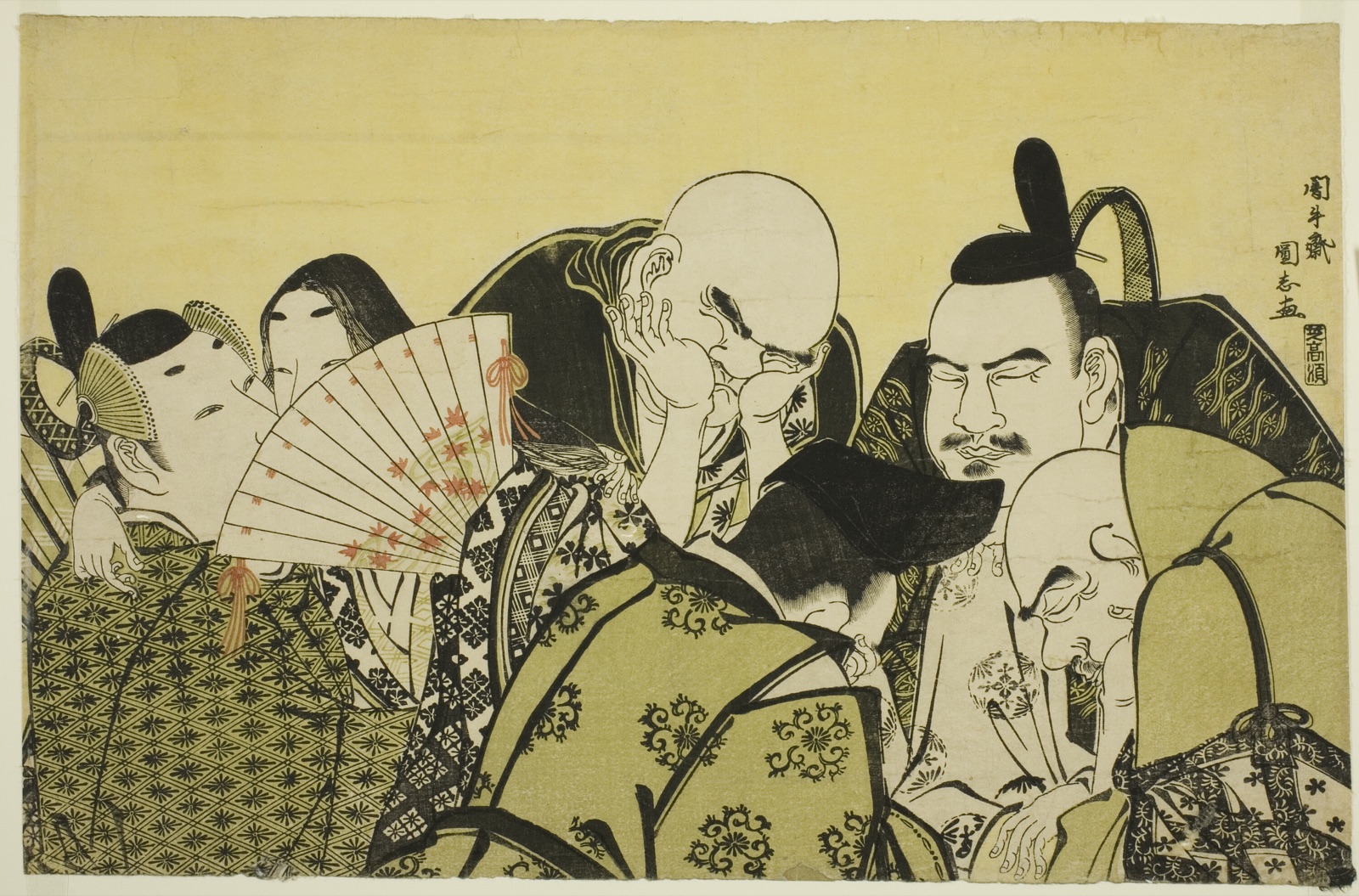 Rokkasen (Six Immortal Poets) — Angyusai Enshi; Japanese, active 1785-1795