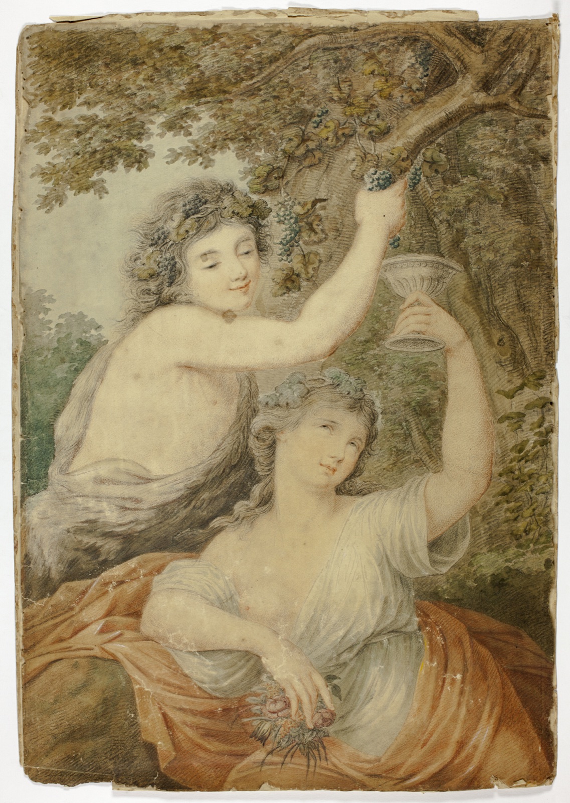 Bacchus and Maiden — Giovanni Battista Cipriani; Italian, 1727-1785