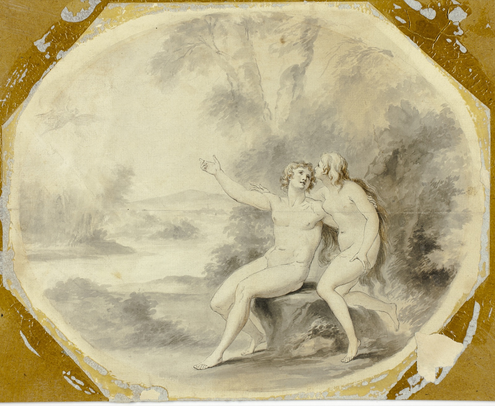 Adam and Eve in Paradise — Giovanni Battista Cipriani; Italian, 1727-1785