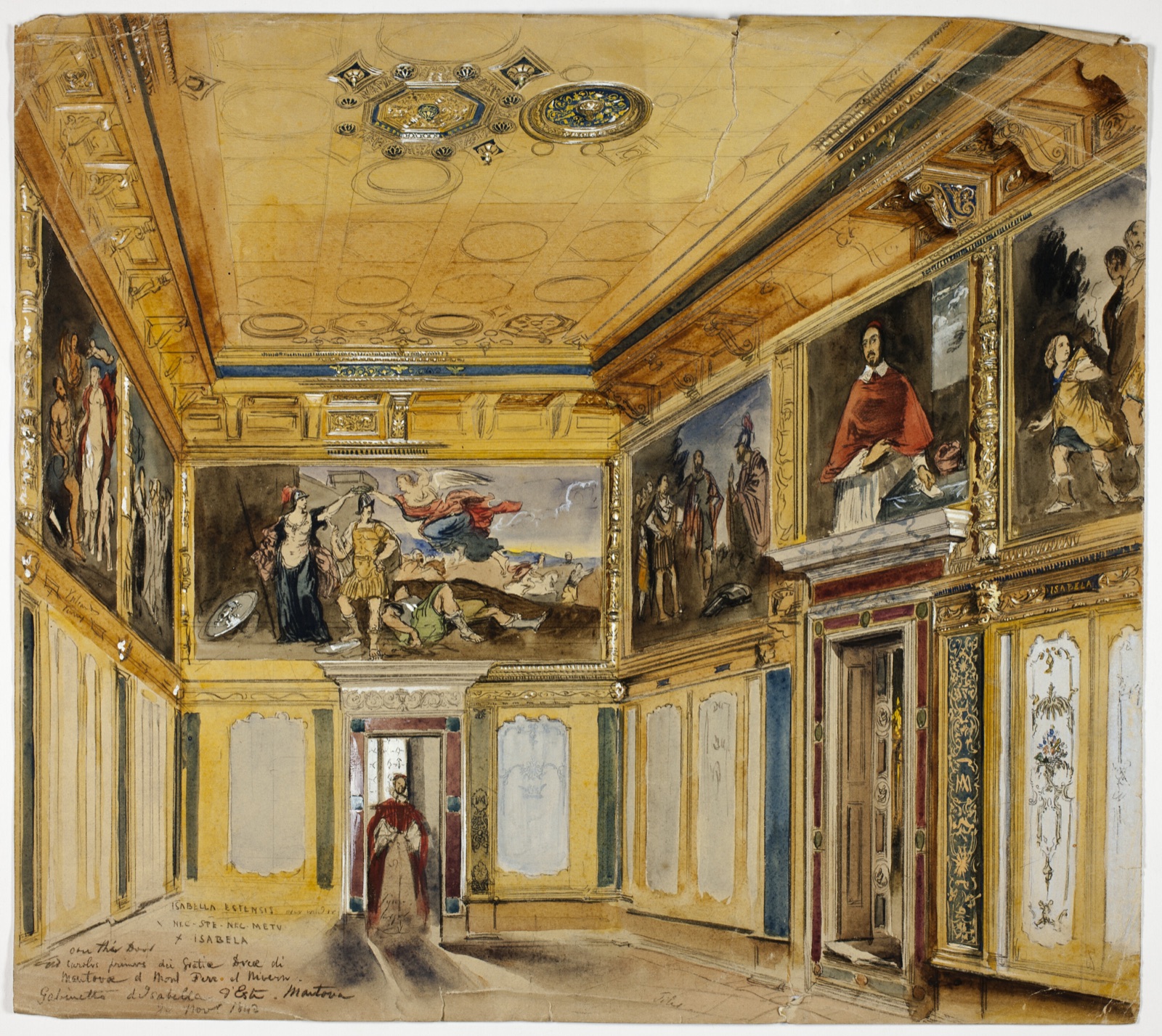 Gabinetto d'Isabella d'Este, Mantua — Possibly Joseph Nash; English, 1808-1878