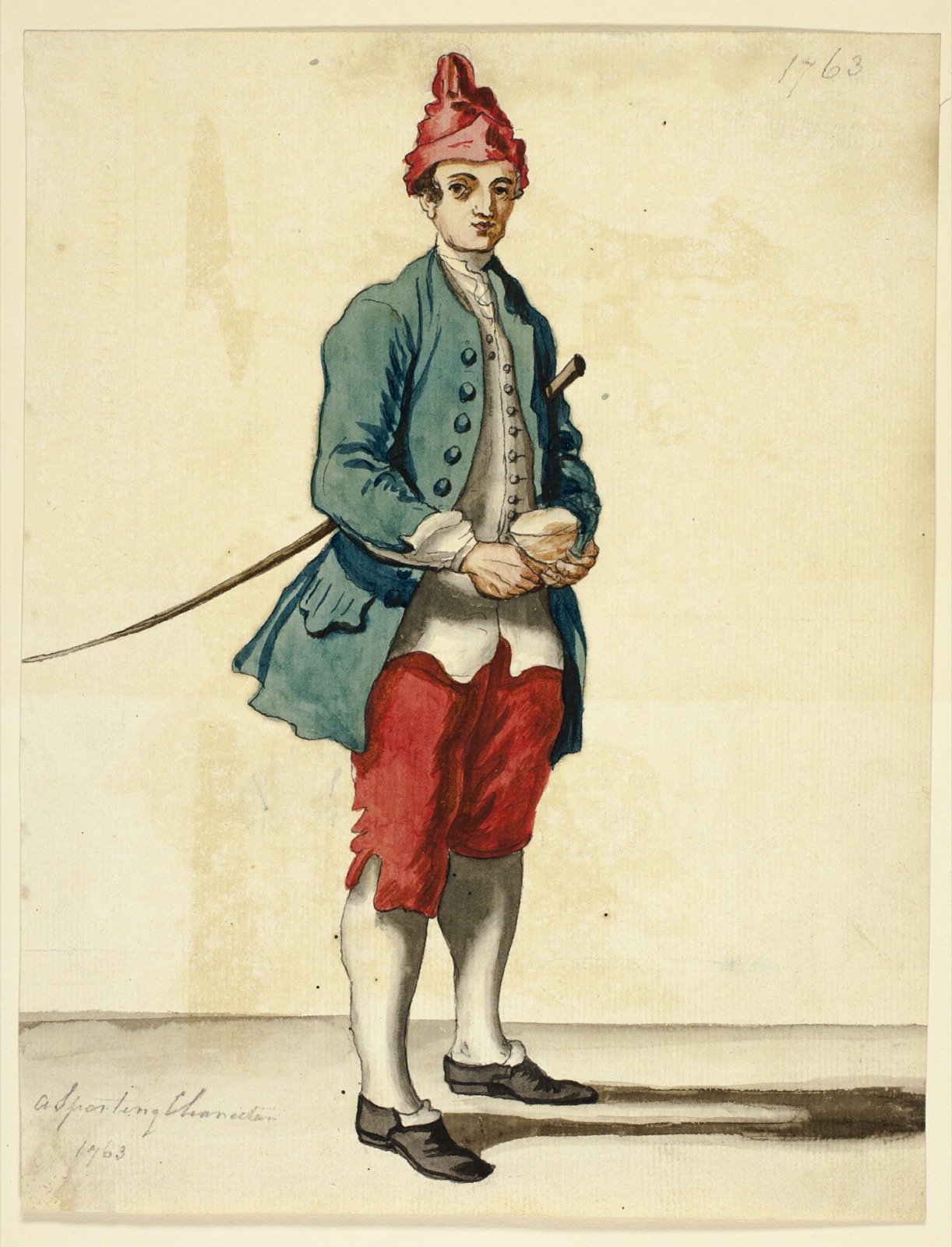A Sporting Character — Attributed to David Allan; Scottish, 1744-1796