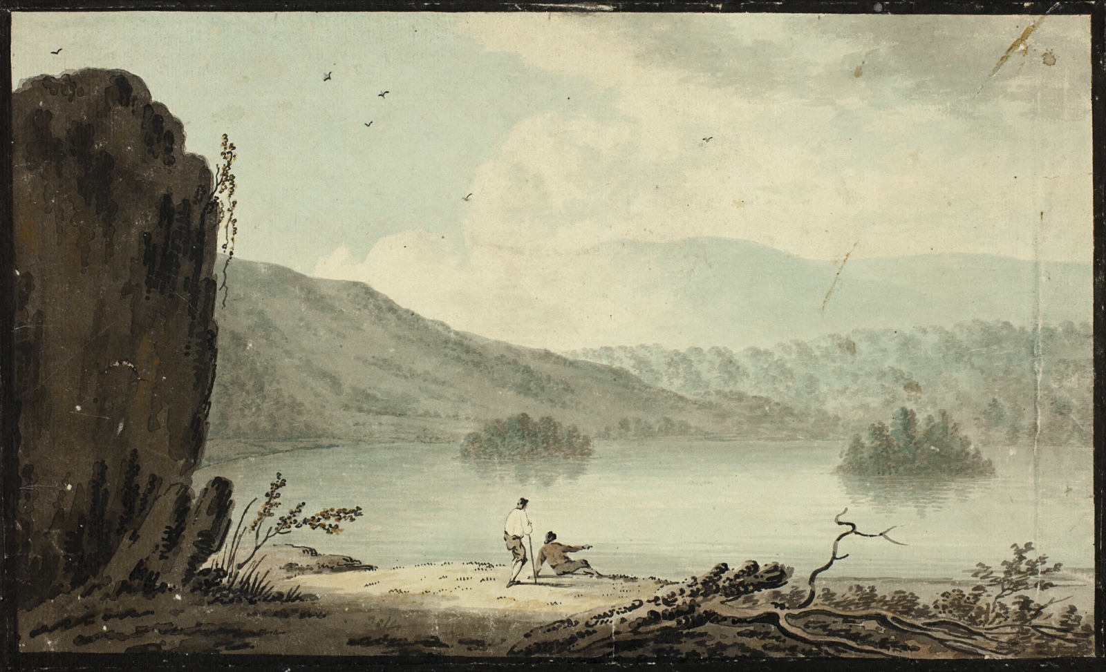 Barzon's Wake Lake, Lancashire — Style of Gilpin Sawrey (English, 1733-1807); or Sir M. Fleming (English)