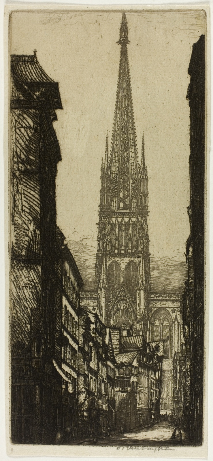 La Flêche, Rouen — Donald Shaw MacLaughlan; American, born Canada, 1876-1938