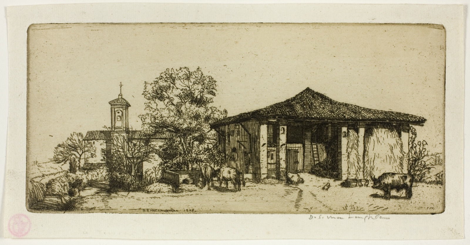 A Tuscan Farm — Donald Shaw MacLaughlan; American, born Canada, 1876-1938