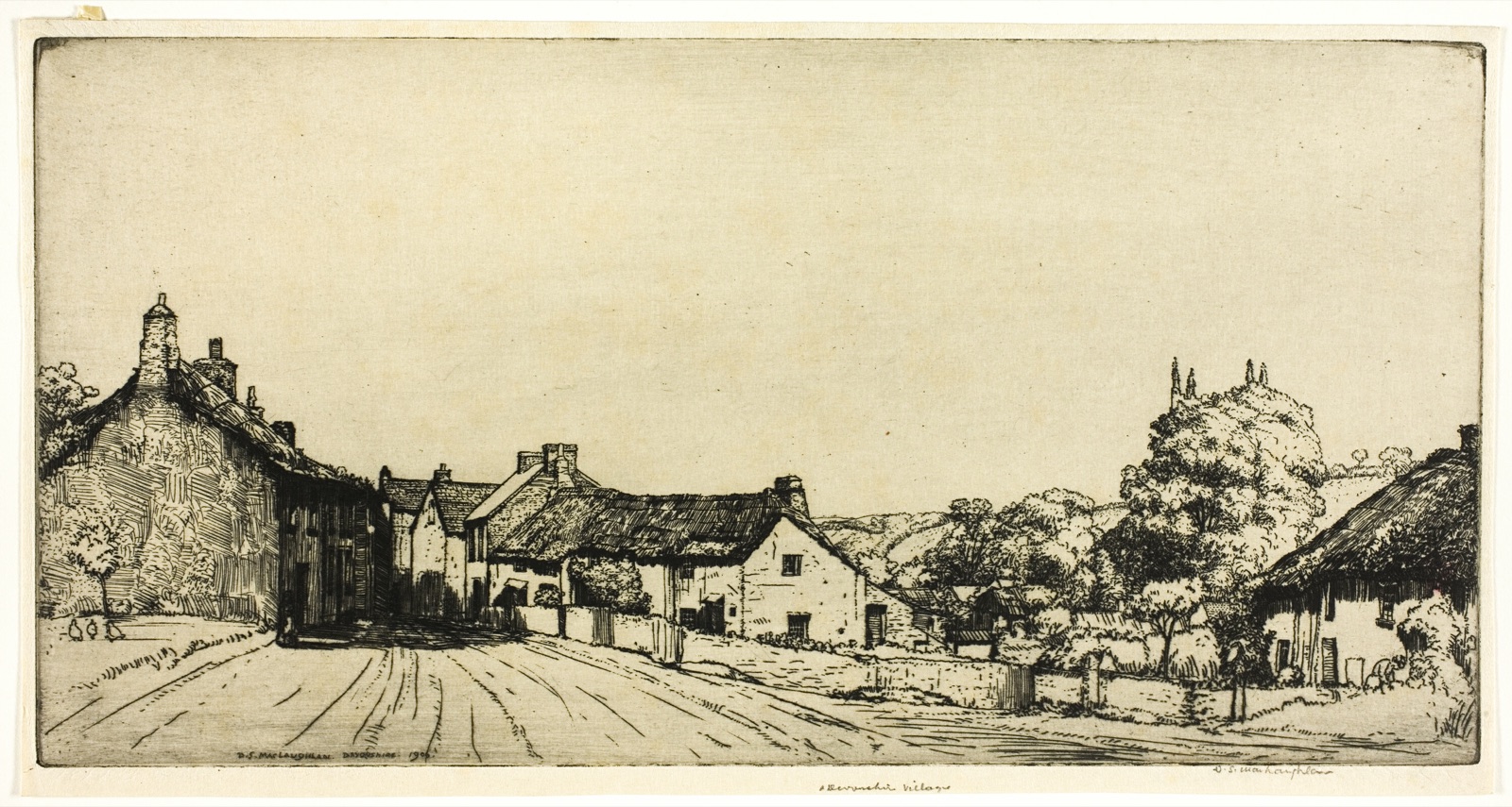 Devonshire Village — Donald Shaw MacLaughlan; American, born Canada, 1876-1938