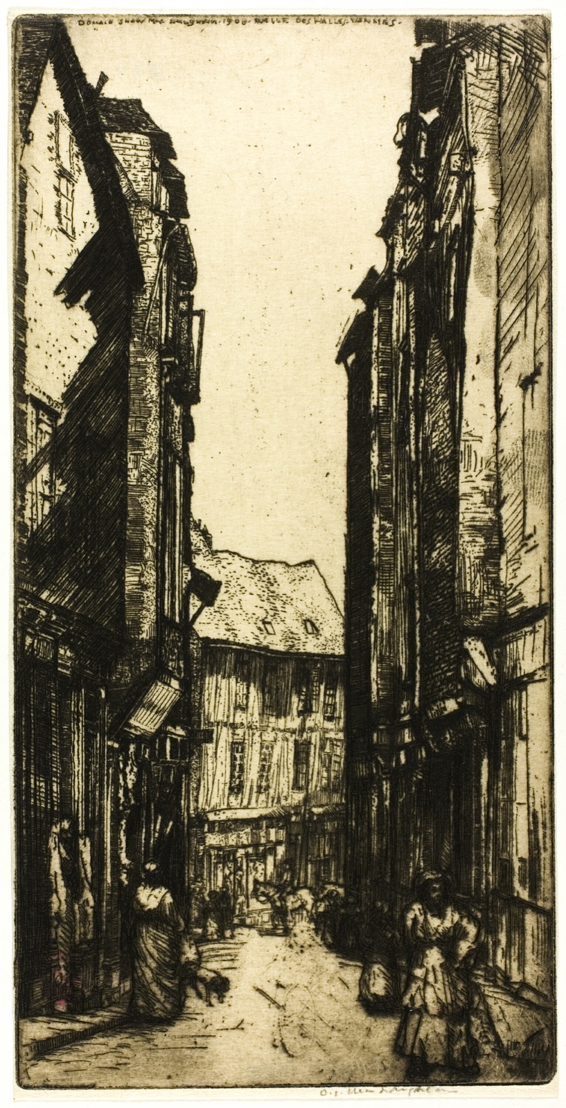 Ruelle des Halles, Vannes, Brittany — Donald Shaw MacLaughlan; American, born Canada, 1876-1938