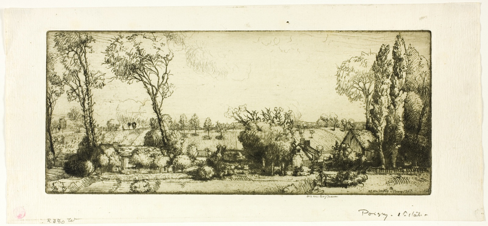 Landscape, Poigny — Donald Shaw MacLaughlan; American, born Canada, 1876-1938