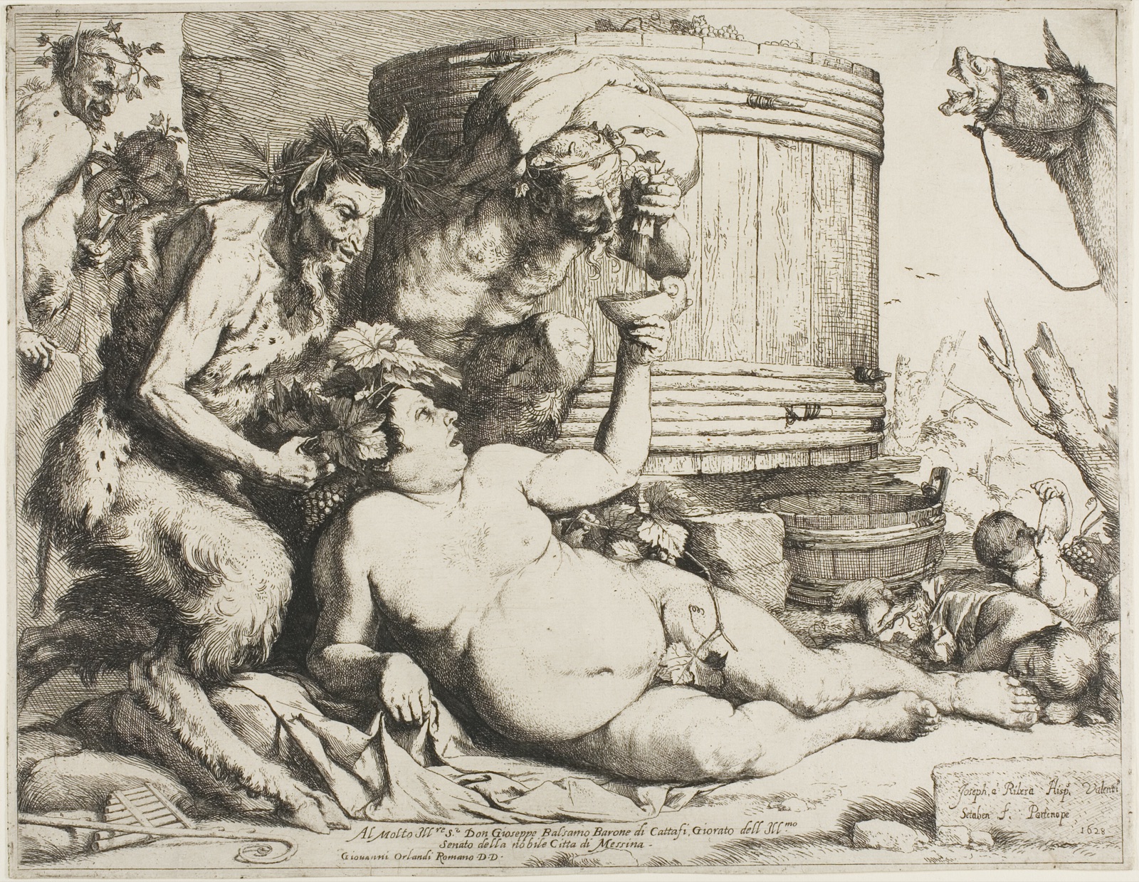 Drunken Silenus — Jusepe de Ribera; Spanish, 1588-1652