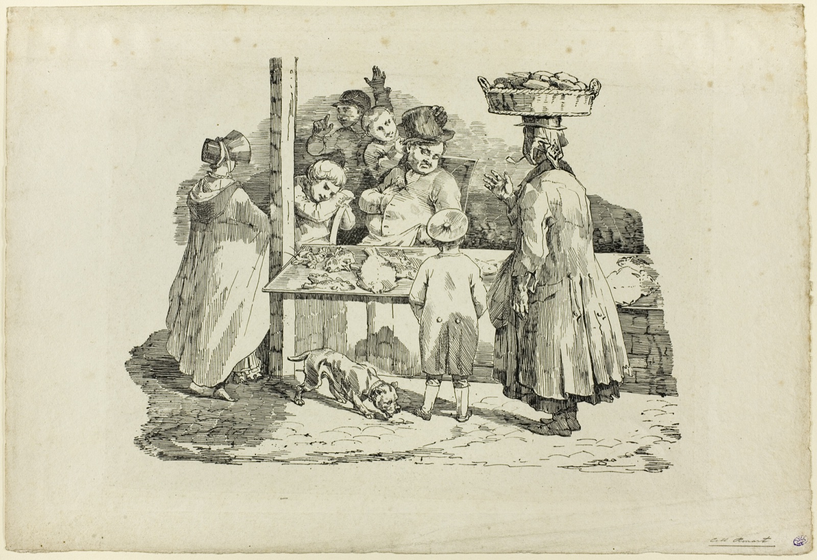 The Sleeping Fishmonger — Jean Louis André Théodore Géricault; French, 1791-1824