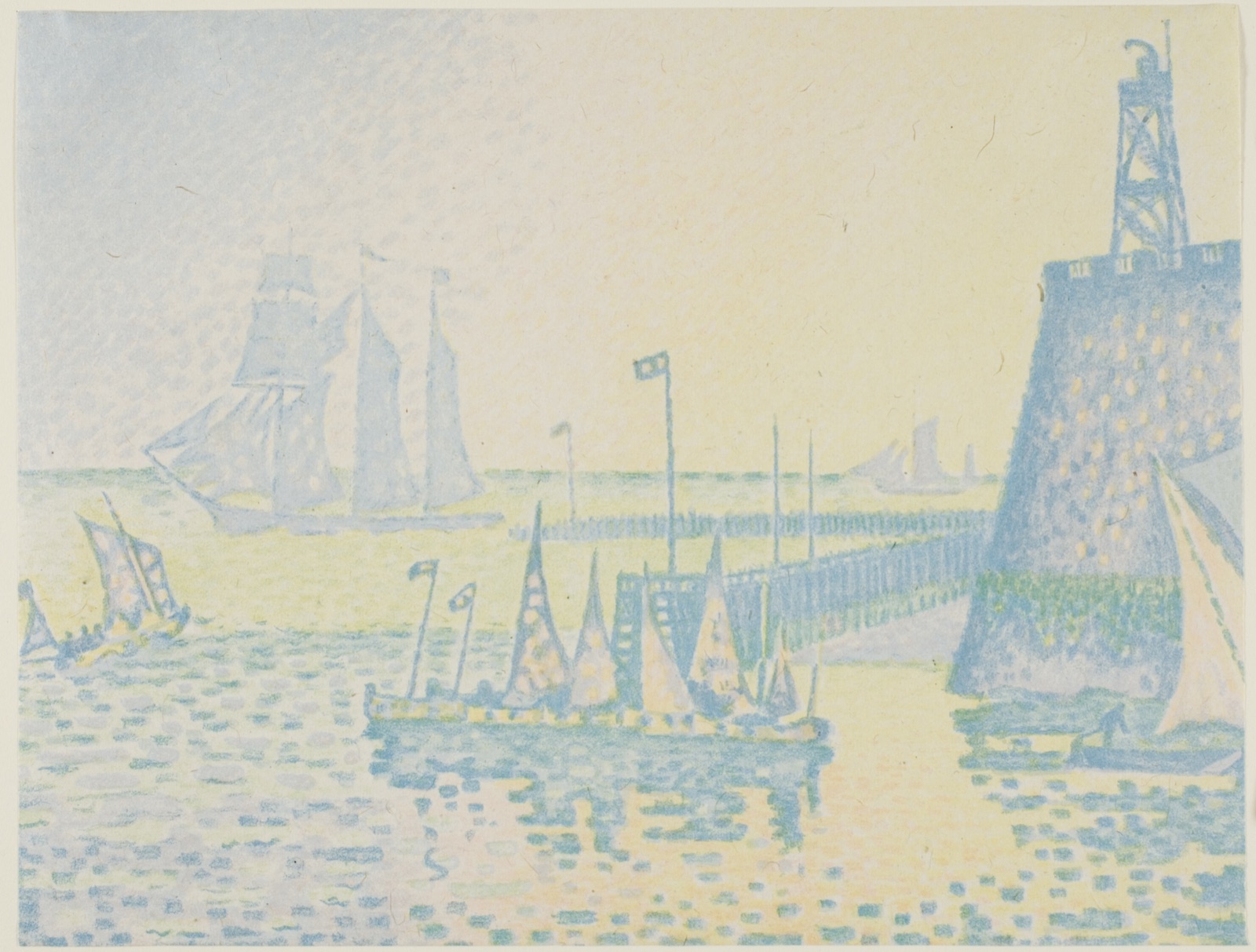 Evening — Paul Signac (French, 1863-1935); printed by Auguste Clot (French, 1858-1936)