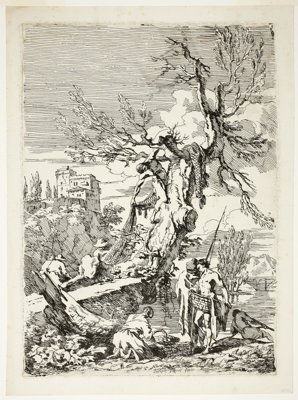 The Return from Fishing — Claude-Joseph Vernet; French, 1714-1789