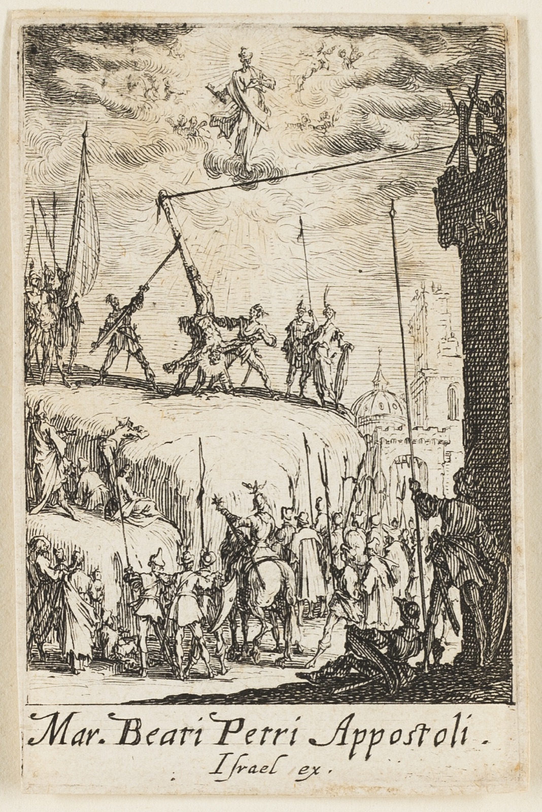 Martyrdom of Saint Peter, plate one from The Martyrdoms of the Apostles — Jacques Callot; French, 1592-1635