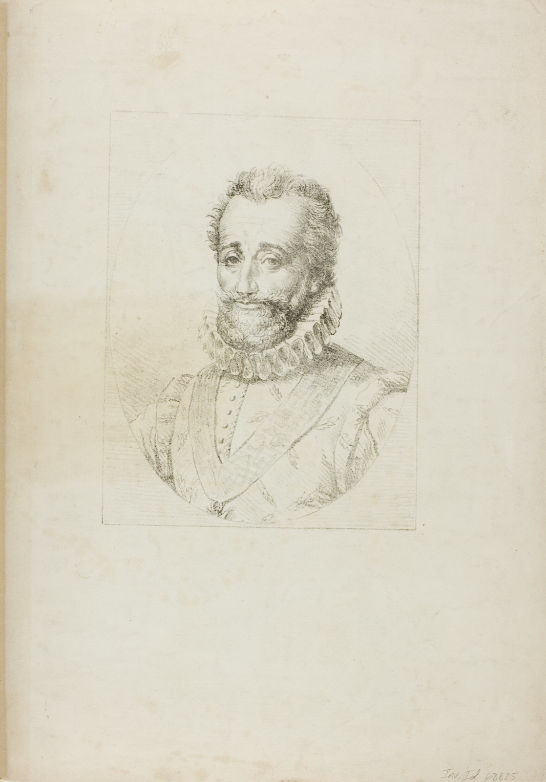 Portrait of Henry IV — Baron François Pascal Simon Gérard (French, 1770-1837); printed by Comte de Charles Philibert Lasteyrie du Saillant (French, 1759-1849); authored by Louis Albert Guillain Bacler d'Albe (French, 1761-1824)