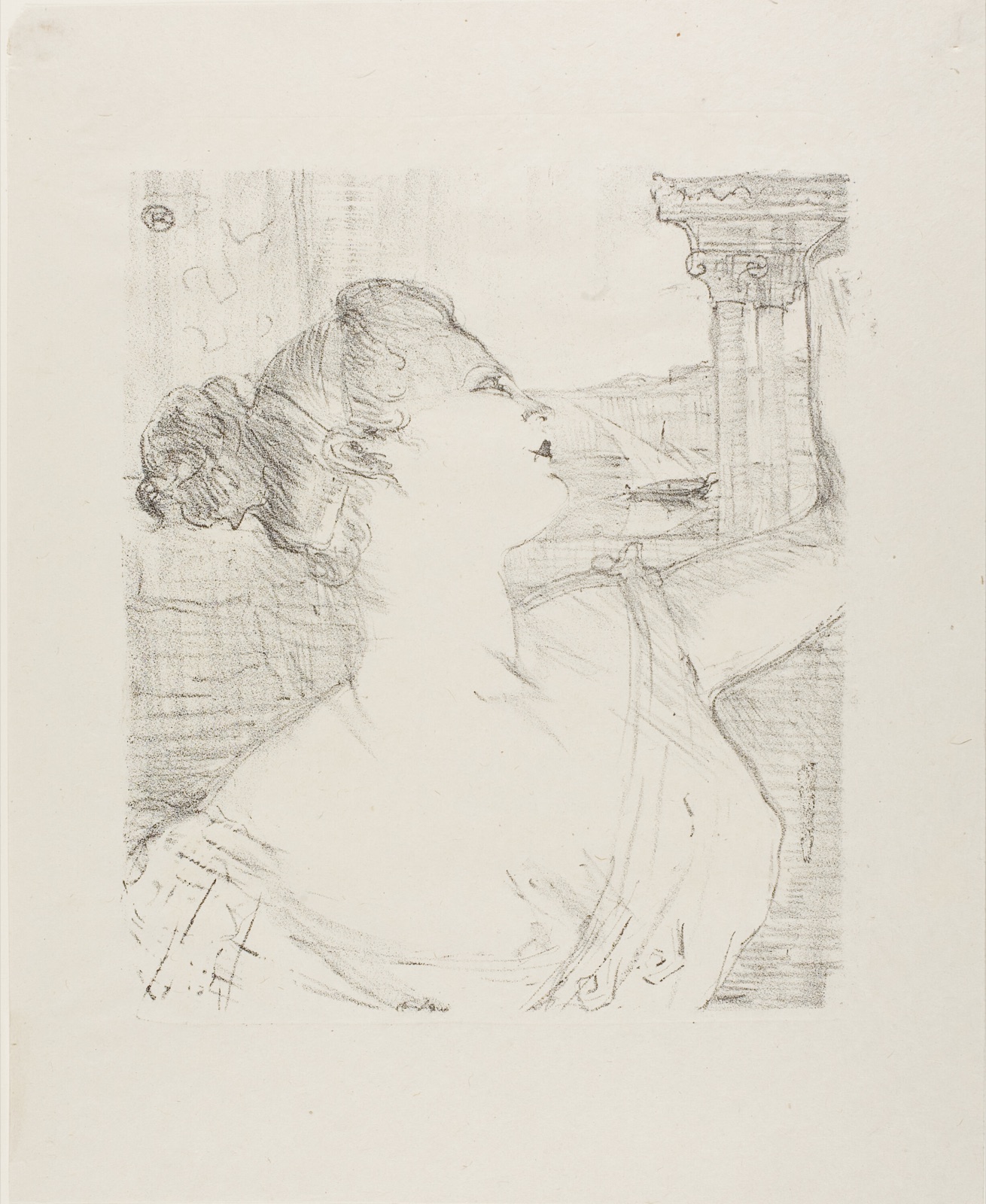 Sybil Sanderson, from Treize Lithographies — Henri de Toulouse-Lautrec; French, 1864-1901