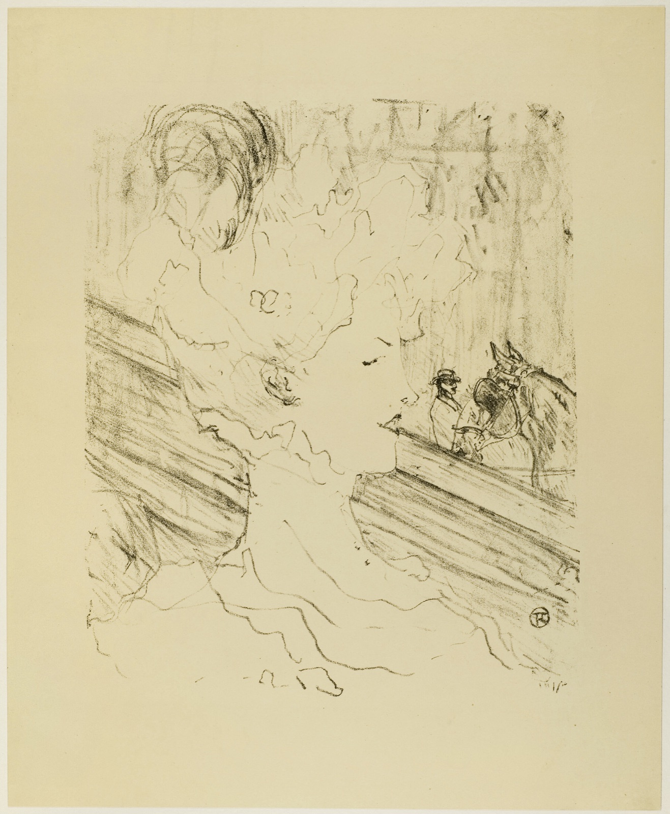 Emilienne d'Alençon, from Treize Lithographies — Henri de Toulouse-Lautrec; French, 1864-1901