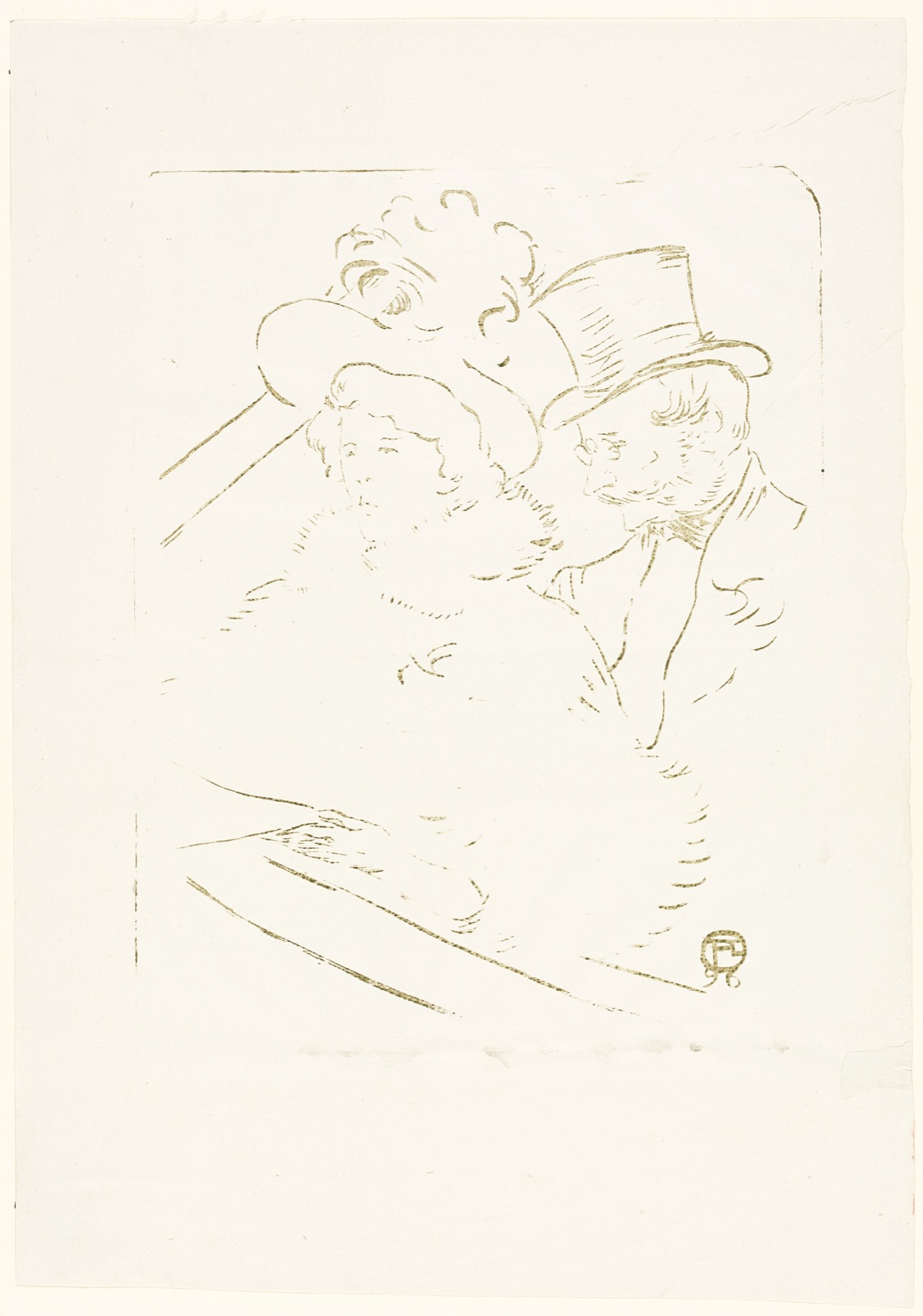At the Concert — Henri de Toulouse-Lautrec; French, 1864-1901