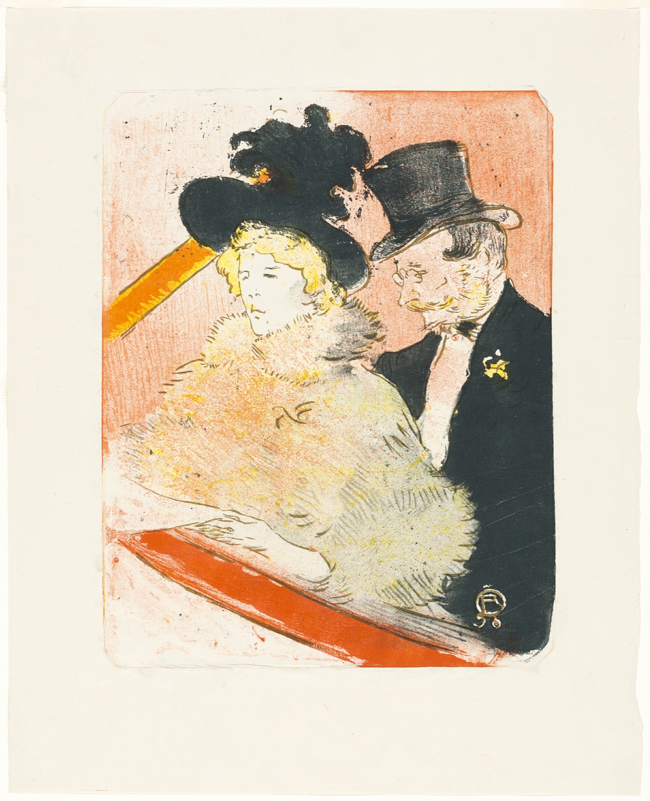 At the Concert — Henri de Toulouse-Lautrec; French, 1864-1901