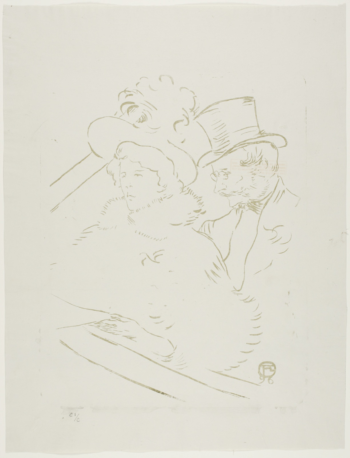 At the Concert — Henri de Toulouse-Lautrec; French, 1864-1901