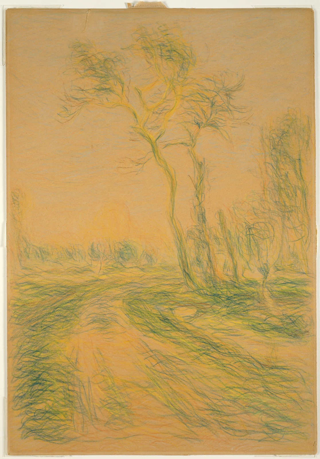 Landscape with Trees — Alfred Sisley; French, 1839-1899