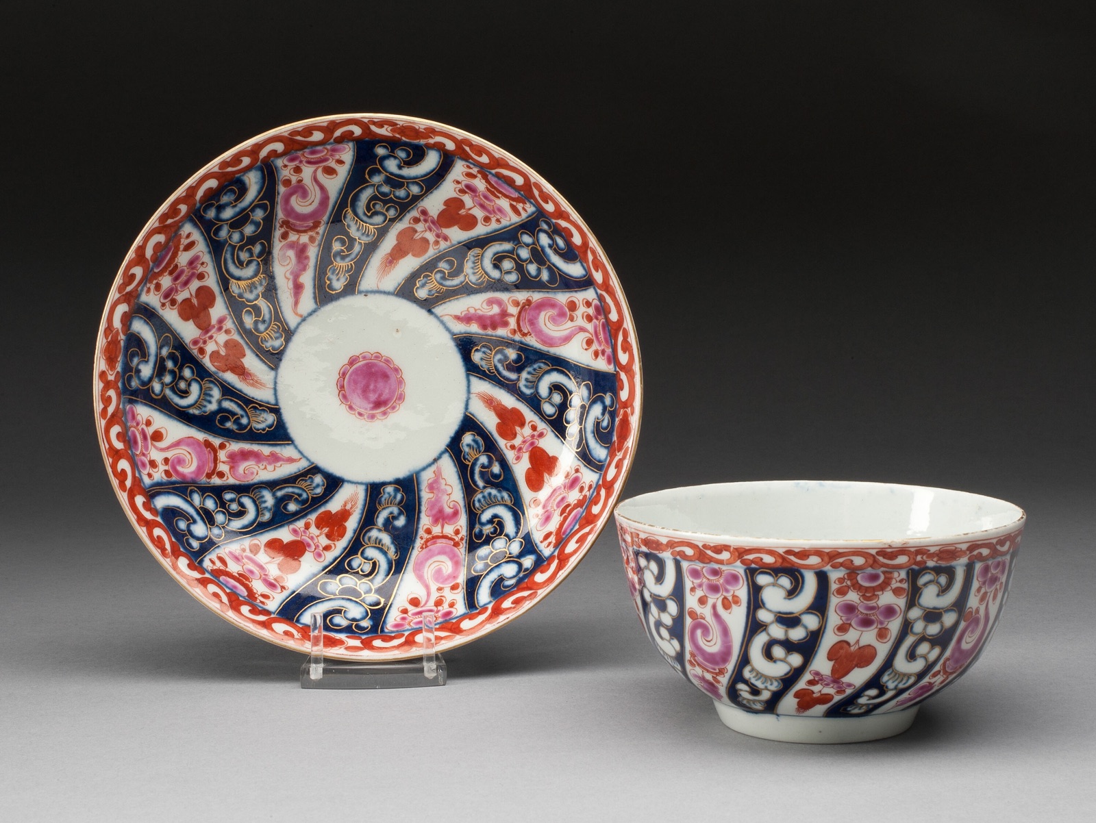 Tea Bowl and Saucer — Worcester Porcelain Factory (Warmstry House Period, 1751–1783); Worcester, England, founded 1751