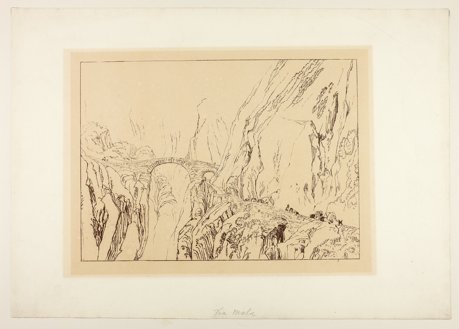 Via Mala — Joseph Mallord William Turner; English, 1775-1851