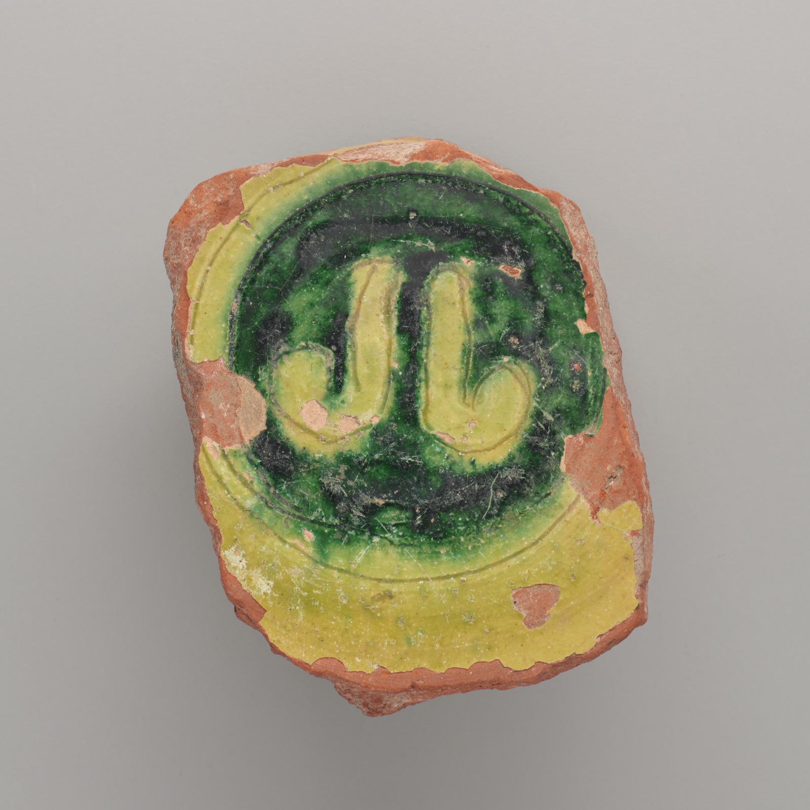 Vessel Fragment with Polo Stick Emblem — Islamic; Fustat (now Cairo), Egypt