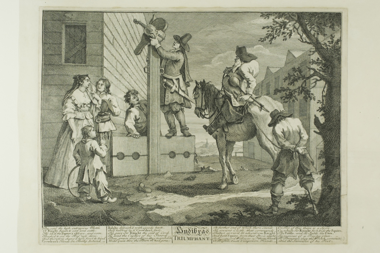 Hudibras Triumphant, plate four from Hudibras — William Hogarth; English, 1697-1764