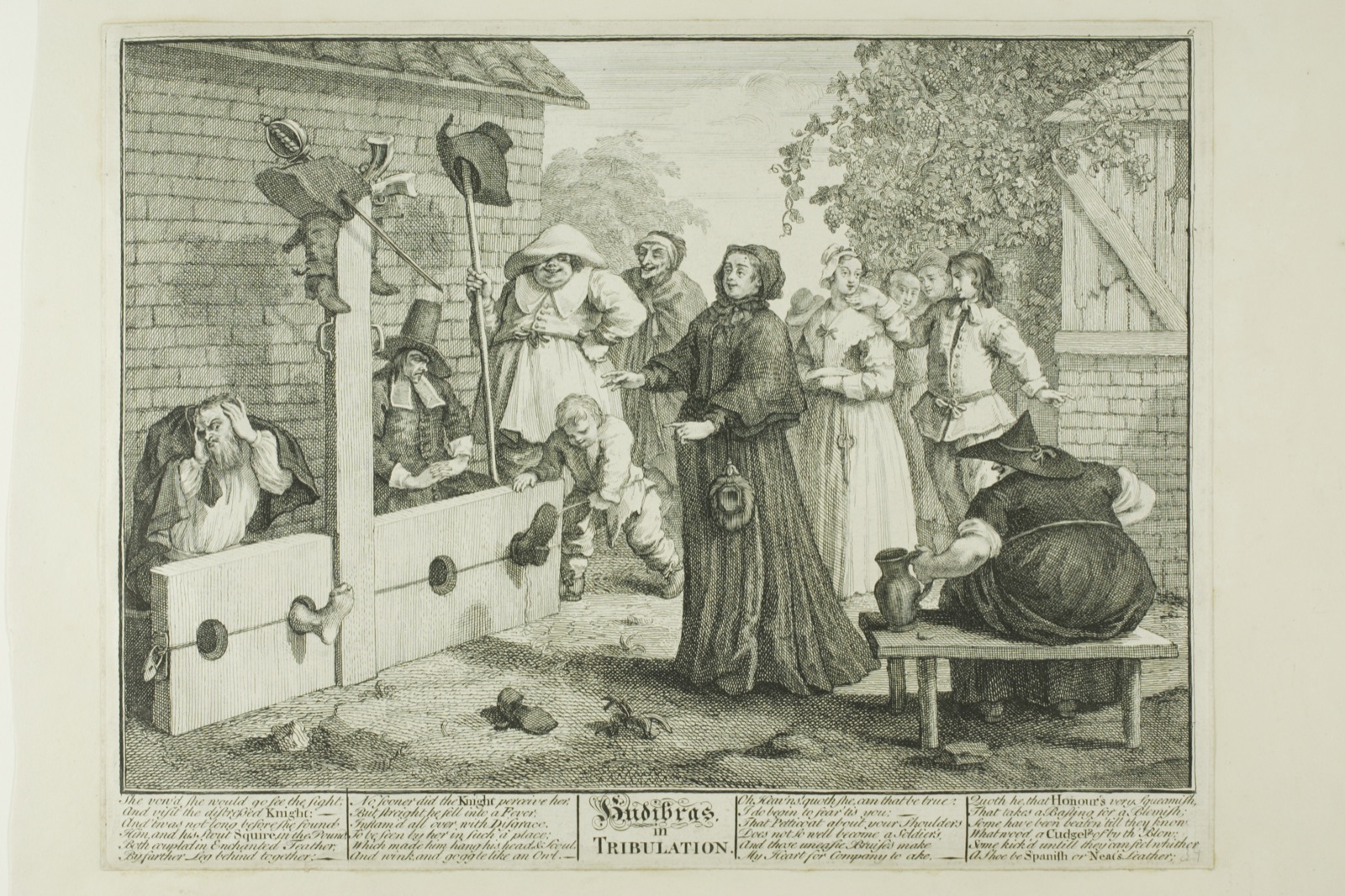 Hudibras in Tribulation, plate six from Hudibras — William Hogarth; English, 1697-1764