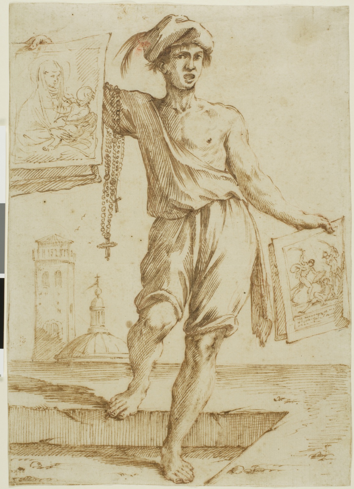 Vendor of Rosaries and Sacred Images — Giuseppe Maria Mitelli; Italian, 1634-1718