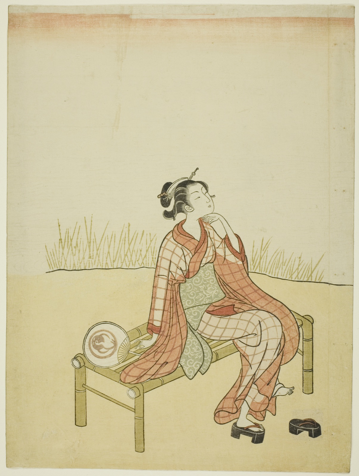 By the Stream — Attributed to Suzuki Harunobu 鈴木 春信; Japanese, 1725 (?)–1770