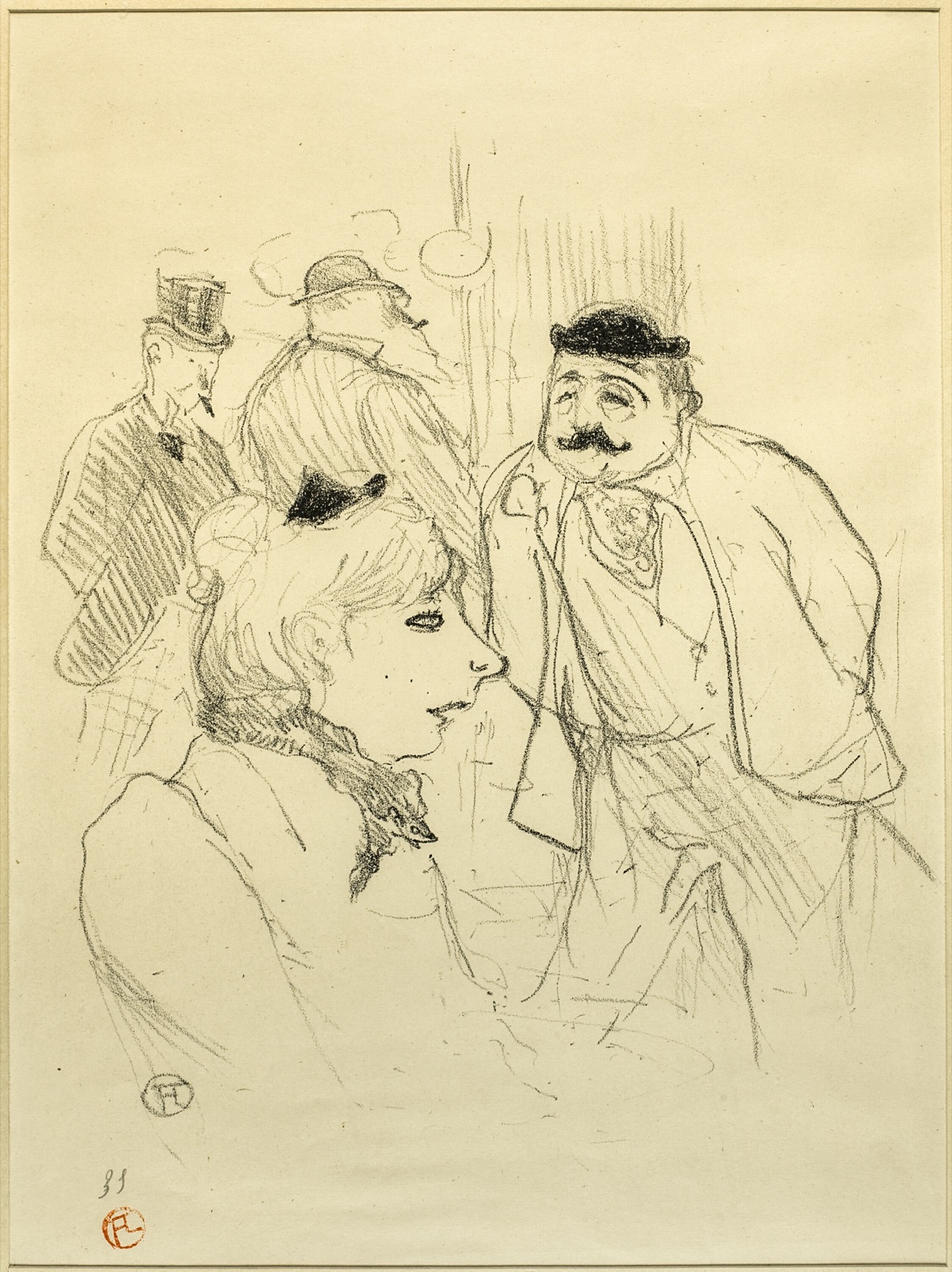 The Stalk—Moulin Rouge — Henri de Toulouse-Lautrec; French, 1864-1901