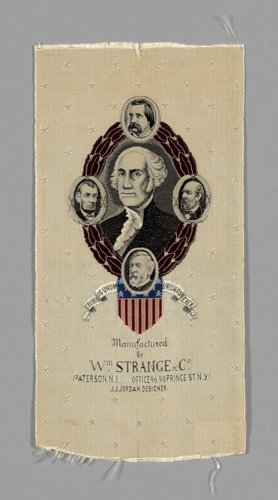 Commemorative Ribbon — Manufactured by William Strange & Company; United States, New Jersey