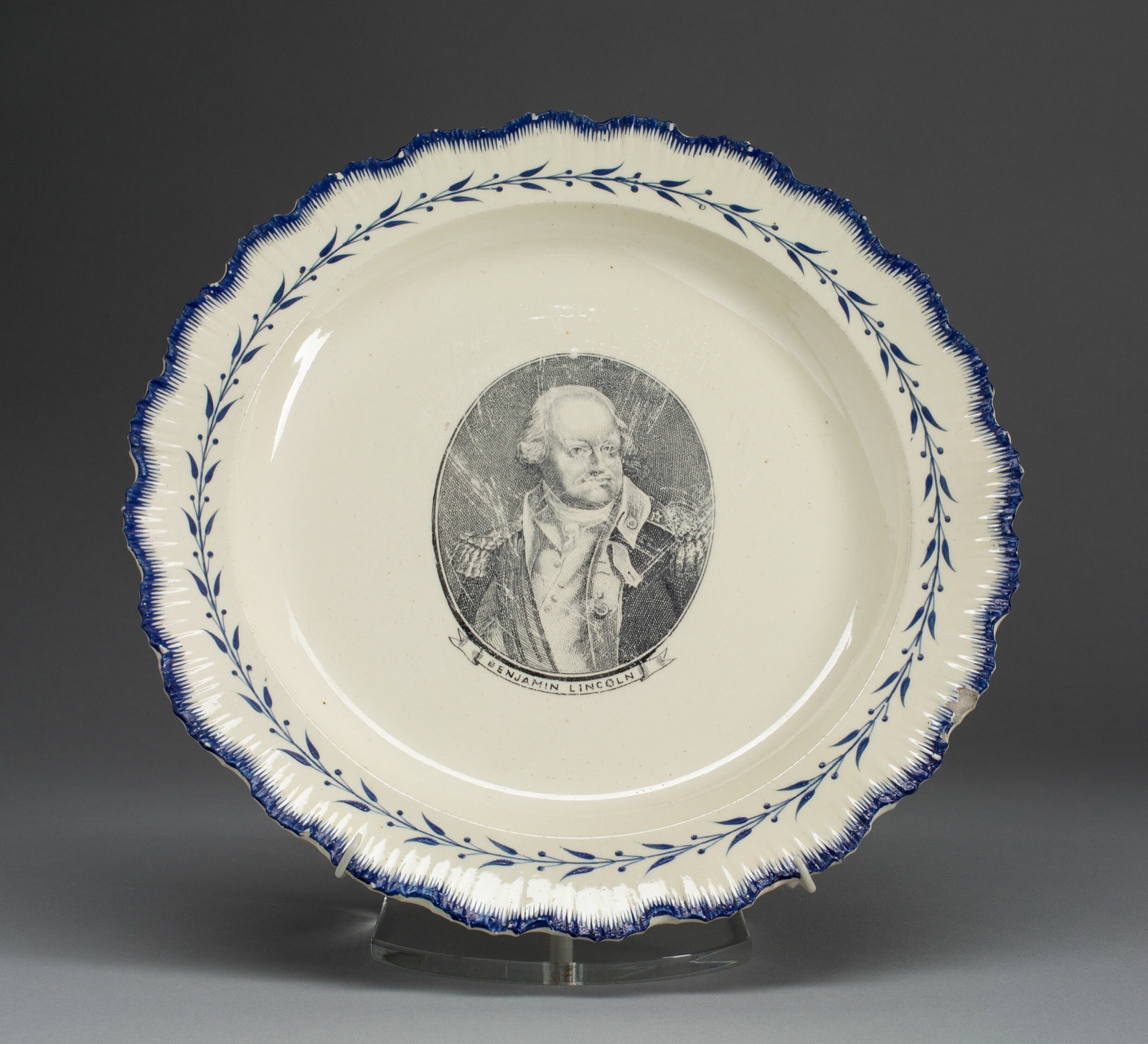 Plate — English for the American market; Leeds